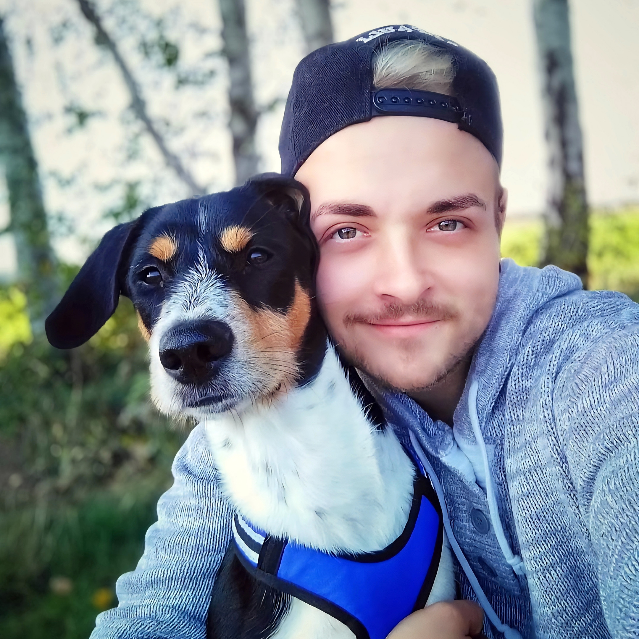 Ein Foto von meinem Hund und mir