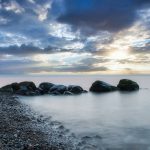 Foto einer Langzeitbelichtung an der Ostsee